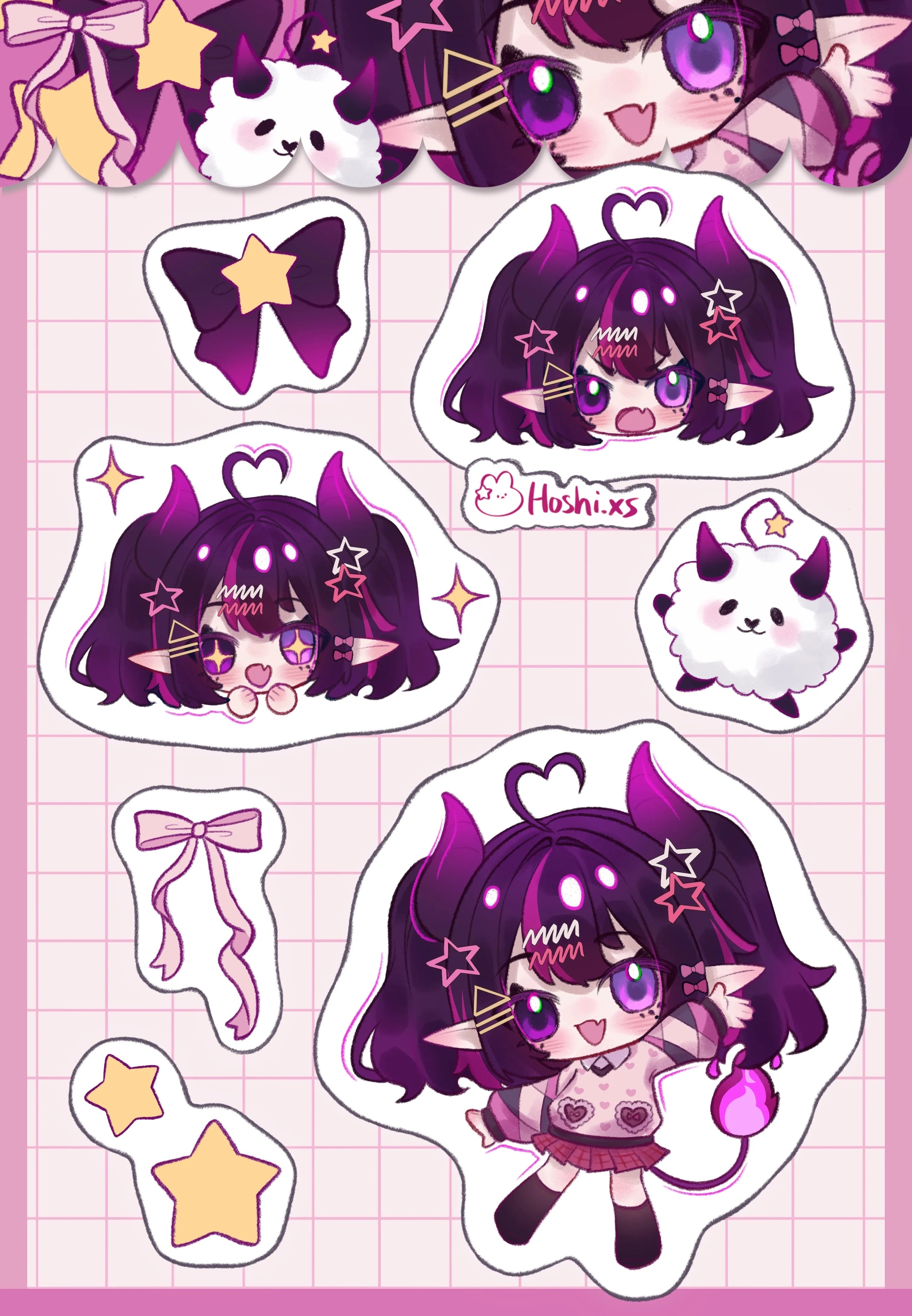 VityaNova “Chibi” Sticker Sheet (PRE-ORDER)